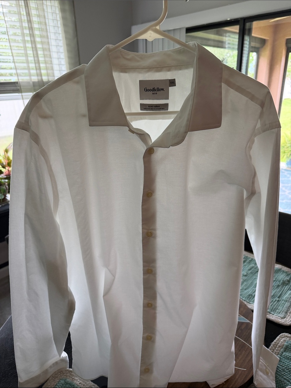 Goodfellow & Co White Long-Sleeve Dress Shirt